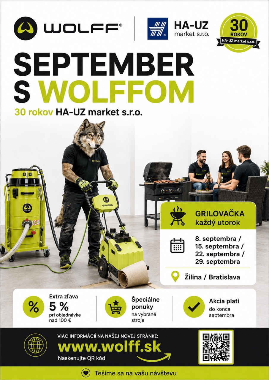 Plagát September s Wolffom — grilovačka každý utorok, extra zľava 5 %